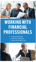 Front page of working with financial professionals English Version brochure.