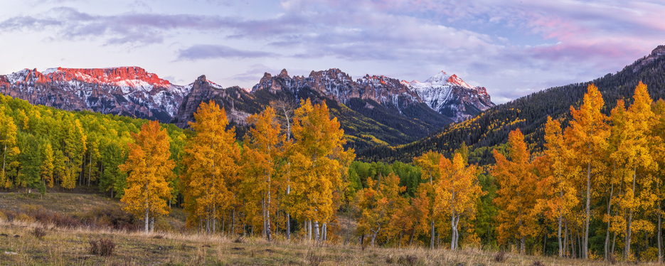 Colorado mountains in the fall. 